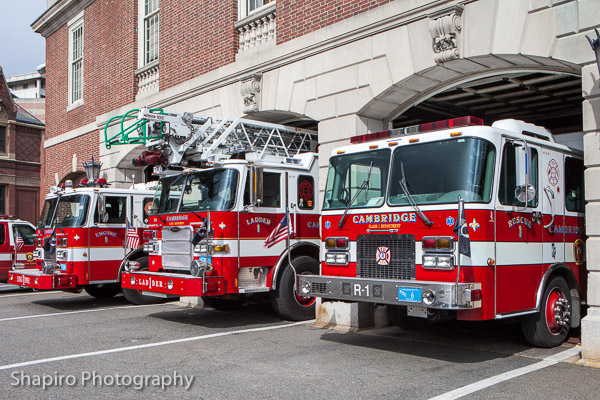 Cambridge MA Fire Department fire trucks apparatus Larry Shapiro Photography shapirophotography.net