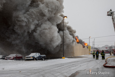 Car-X Muffler Shop destroyed by fire at 1108 E Oakton Des Plaines IL 12-29-17