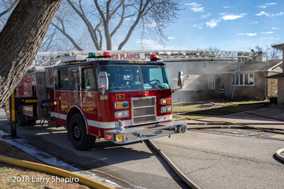 house fire in Des Plaines IL at 539 Westmere Road 1/26/18 shapirophotography.net Larry Shapiro photographer